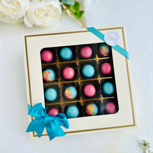 Happiness in a box Belgian chocolate bonbons 16 piece